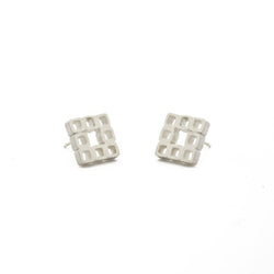 Tiny Squares Post Earrings