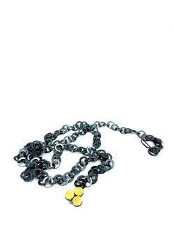 Circle Chain Necklace with 22k clasp